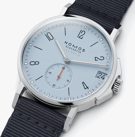 Nomos Glashutte Ahoi Neomatik 38 Date Sky Sapphire Crystal Watch