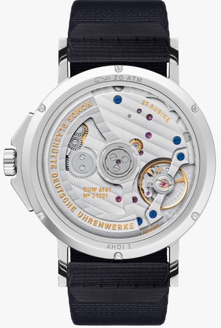 Nomos Glashutte Ahoi Neomatik 38 Date Sky Sapphire Crystal Watch