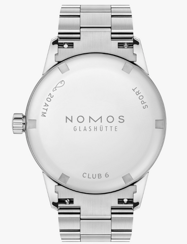 Nomos Glashutte Club Sport Neomatik 34 Purple Steel Back Watch