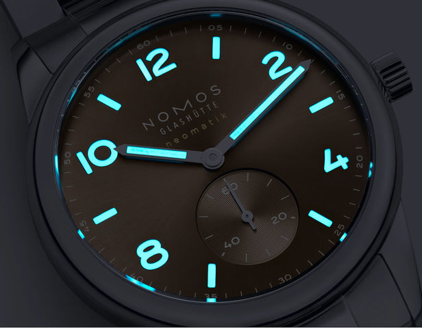 Nomos Glashutte Club Sport Neomatik 39 Ember Steel Back Watch