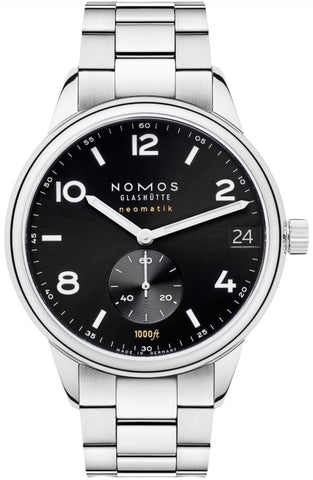 Nomos Glashutte Watch Club Sport Neomatik 42 Date Black Sapphire Crystal 781