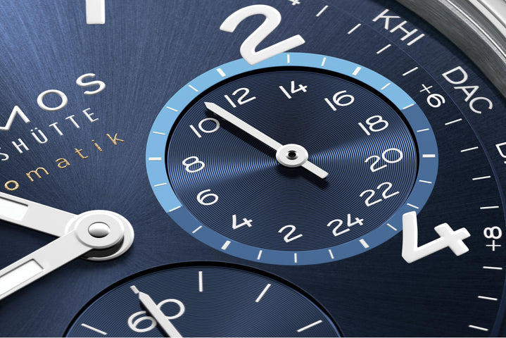 Nomos Glashutte Club Sport Neomatik Worldtimer Blue Sapphire Crystal Watch Pre-Order