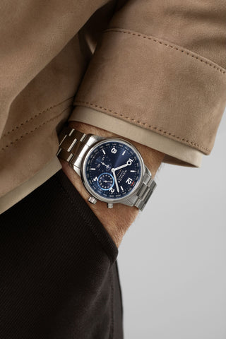 Nomos Glashutte Club Sport Neomatik Worldtimer Blue Sapphire Crystal Watch Pre-Order