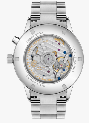 Nomos Glashutte Club Sport Neomatik Worldtimer Canyon Sapphire Crystal Watch