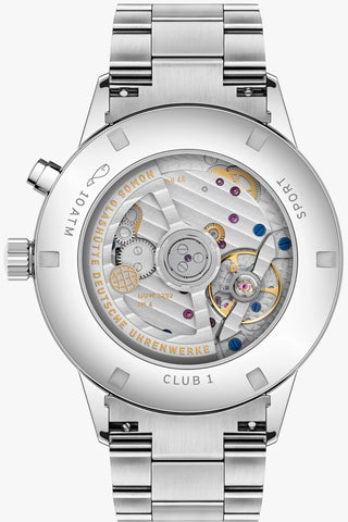 Nomos Glashutte Club Sport Neomatik Worldtimer Silver Sapphire Crystal Watch Pre-Order