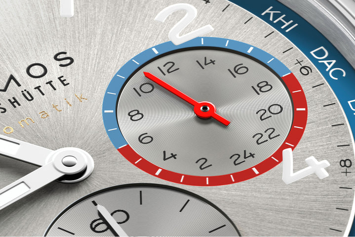 Nomos Glashutte Club Sport Neomatik Worldtimer Silver Sapphire Crystal Watch Pre-Order