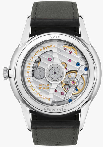 Nomos Glashutte Orion Neomatik 39 Black Sapphire Crystal Watch