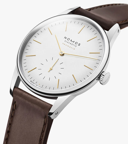 Nomos Glashutte Orion Neomatik Dore Sapphire Crystal Watch