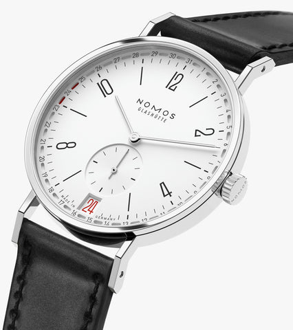 Nomos Glashutte Tangente 2Date Sapphire Crystal Watch