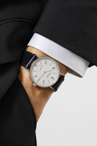 Nomos Glashutte Tangente 2Date Steel Back Watch
