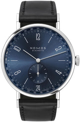 Nomos Glashutte Watch Tangente 2Date Blue Sapphire Crystal 136