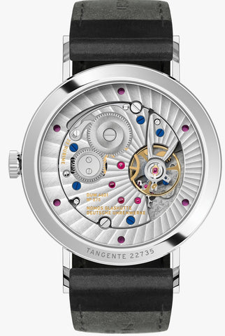 Nomos Glashutte Tangente 2Date Sapphire Crystal Watch