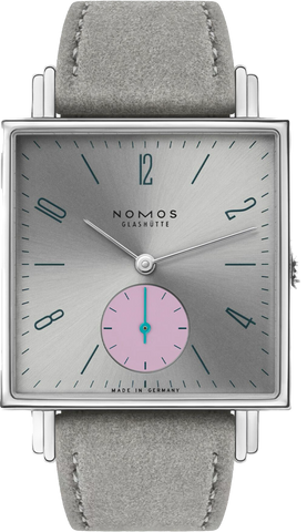 Nomos Glashutte Watch Tetra Silvercut Sapphire Crystal 477