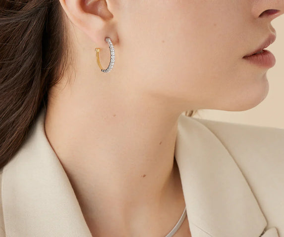 Marco Bicego Masai 18ct Yellow Gold Coil 0.68ct Diamond Earrings