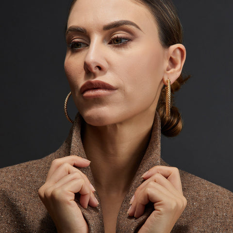 Fope Essentials 18ct Yellow Gold Large Hoop Earrings