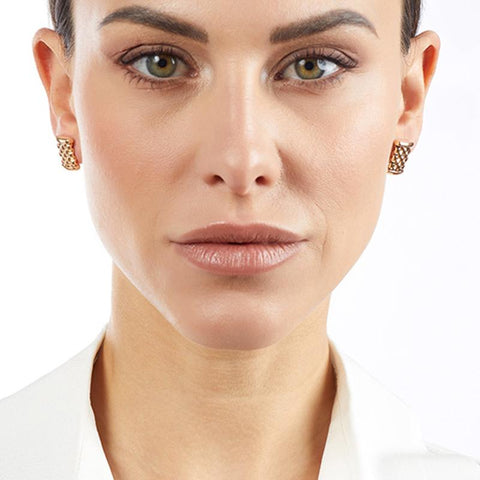 Fope Essentials 18ct Rose Gold Stud Earrings OR06