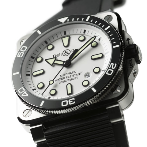 Bell & Ross BR 03 Diver White Steel Watch