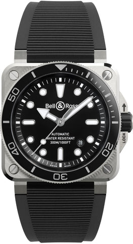 Bell & Ross Watch BR 03 Diver Black Steel BR03A-D-BL-ST/SRB