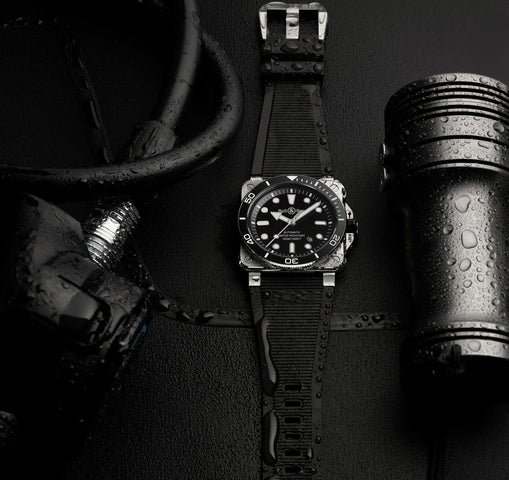 Bell & Ross BR 03 Diver Black Steel Watch