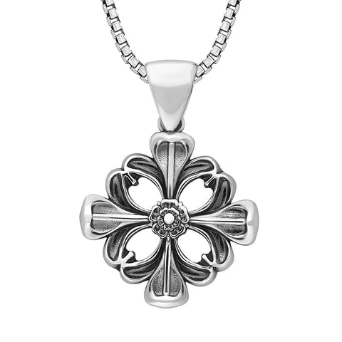 Sterling Silver York Minster Cross Pendant