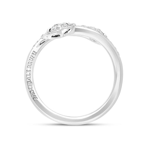 Pasquale Bruni Figlia Dei Fiori 18ct White Gold 0.47ct Diamond Flower Ring D