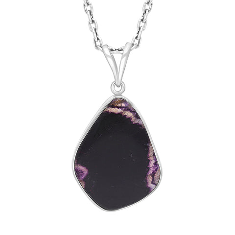 Sterling Silver Blue John Abstract Kite Pendant