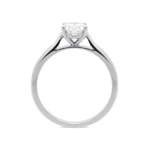 Platinum 0.50ct Diamond Brilliant Cut Solitaire Ring. FEU-1634.