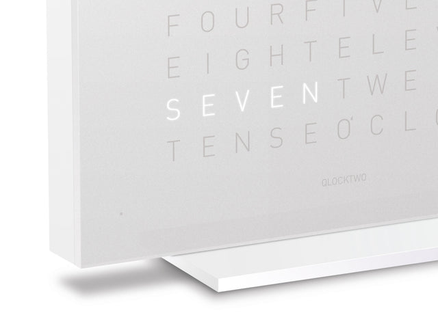 QLOCKTWO Earth 13.5 Pure Vanilla Sugar Table Clock Watch