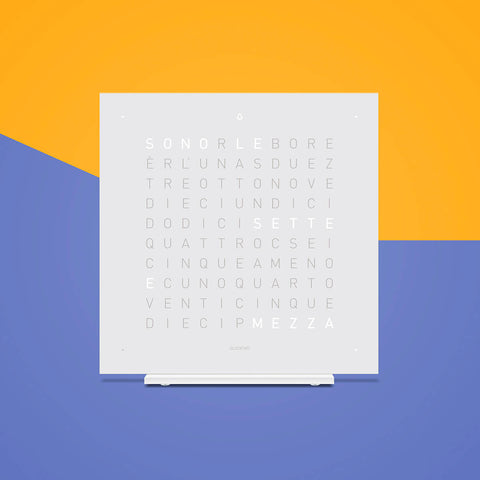 QLOCKTWO Earth 13.5 Pure Vanilla Sugar Table Clock Watch