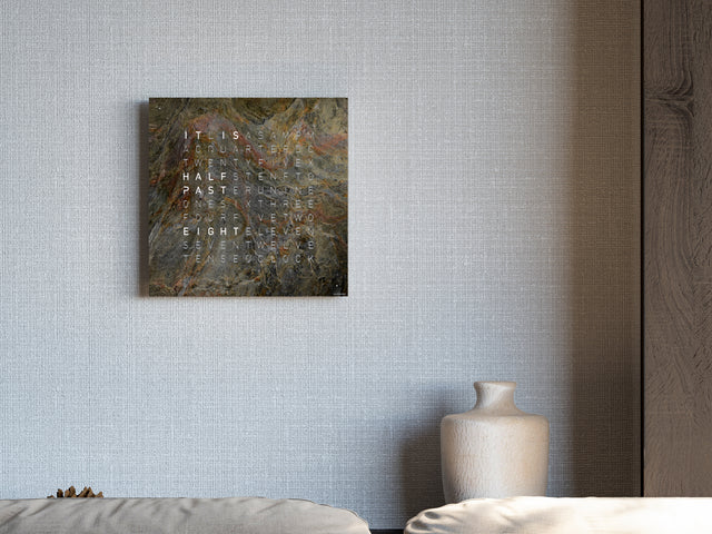 QLOCKTWO Earth 45 Creators Edition Glintscape White Watch