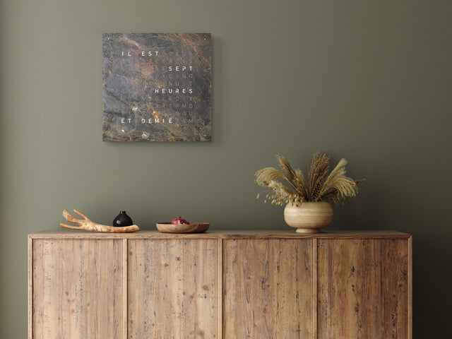 QLOCKTWO Earth 45 Creators Edition Glintscape White Watch