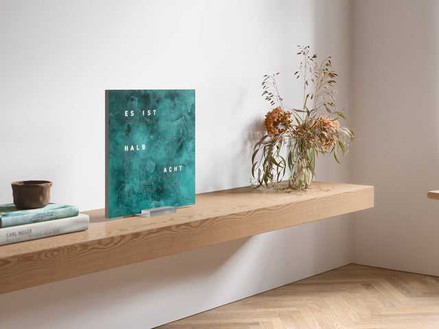 QLOCKTWO Earth 45 Creators Edition Vintage Copper Wall Clock Watch