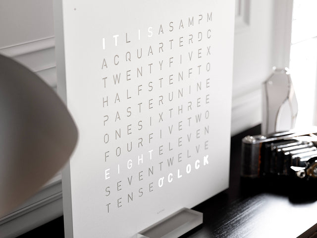 QLOCKTWO Earth 45 White Pepper Wall Clock Watch