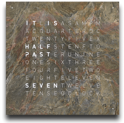 QLOCKTWO Earth 90 Creators Edition Glintscape Wall Clock LG4ENGS