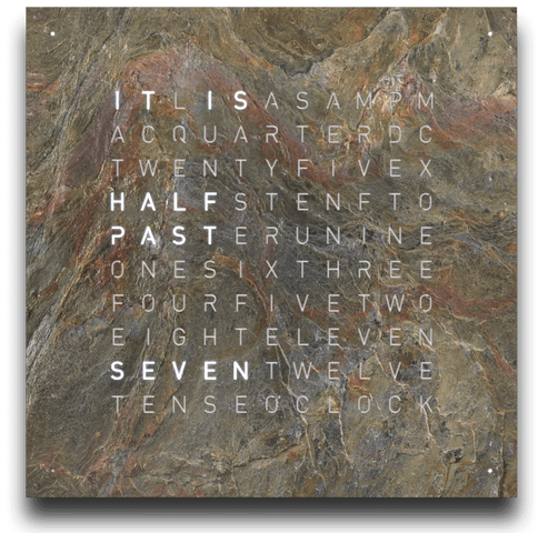 QLOCKTWO Earth 90 Creators Edition Glintscape Wall Clock LG4ENGS