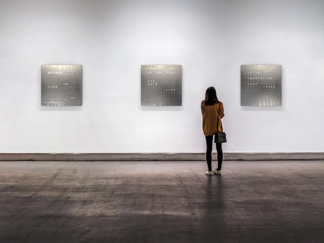 QLOCKTWO Earth 90 Creators Edition Platinum Wall Clock Watch