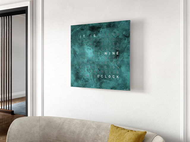 QLOCKTWO Earth 90 Creators Edition Vintage Copper Wall Clock Watch