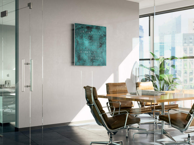 QLOCKTWO Earth 90 Creators Edition Vintage Copper Wall Clock Watch