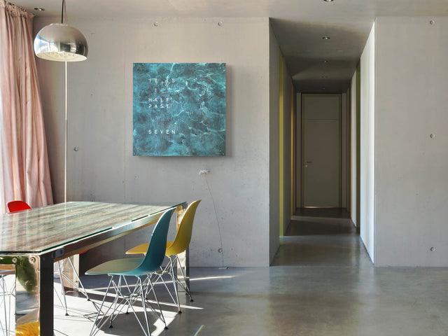 QLOCKTWO Earth 90 Creators Edition Vintage Copper Wall Clock Watch