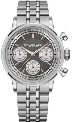 Raymond Weil Watch Millesime Automatic Tri-Compax Chronograph Anthracite Sector 7765-ST-60651