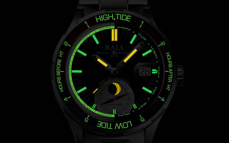Ball Watch Company Roadmaster Ocean Explorer Limited Edition Watch with white dial, steel bracelet, steel case