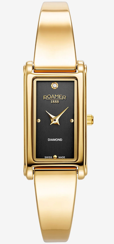 Roamer Watch Elegance Diamond Black 866845 48 55 20