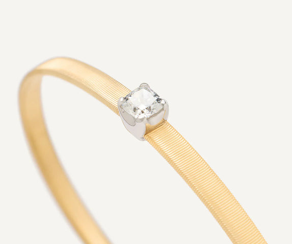 Marco Bicego Masai 18ct Yellow Gold Coil 0.52ct Diamond Bracelet