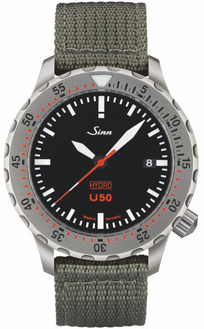 Sinn Watch U50 Hydro Textile Olive Grey 1051.010