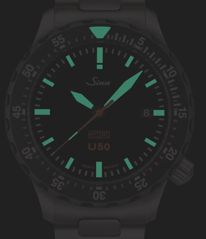 Sinn U50 Hydro SDR Silicone Black Watch