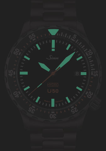 Sinn U50 Hydro S Silicone Black Watch