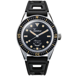 Squale SUB-37 Legend Black Dial Rubber Strap