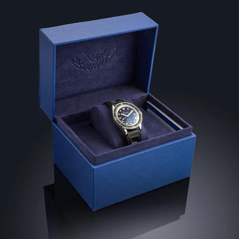 Squale SUB-37 Legend Black Dial Rubber Strap