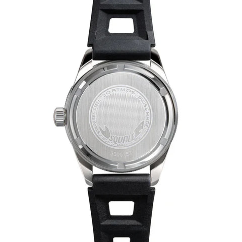 Squale SUB-37 Legend Black Dial Rubber Strap