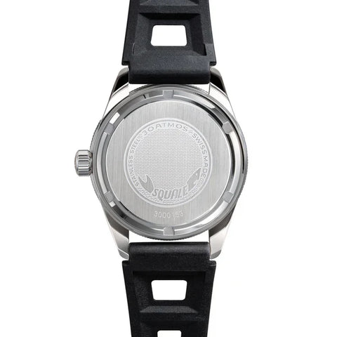 Squale SUB-37 Legend Black Dial Rubber Strap